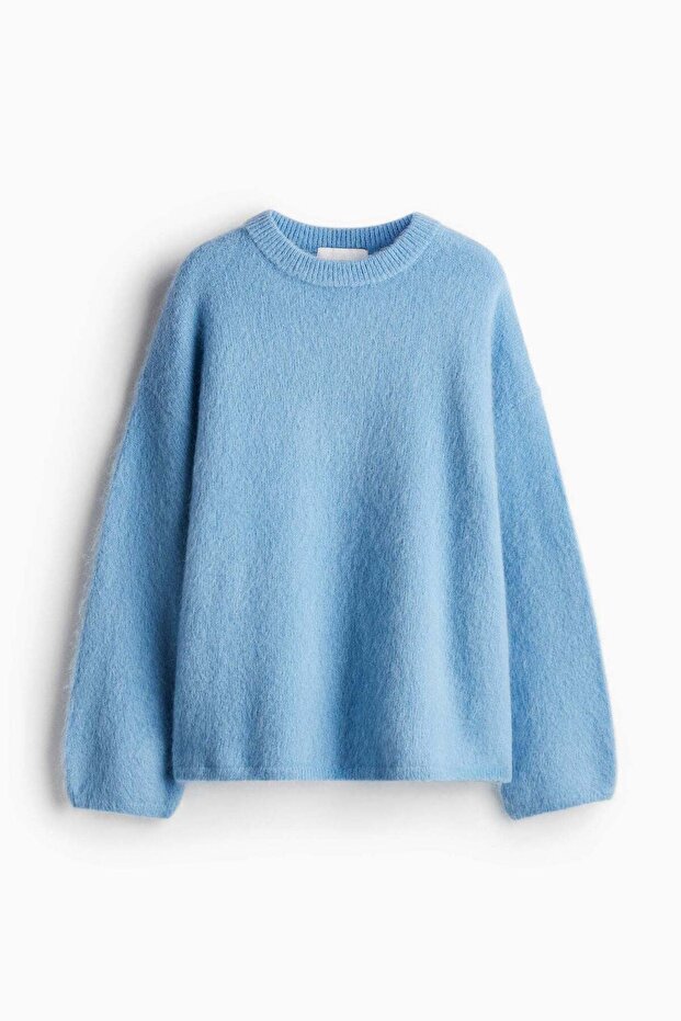 Oversized mohair-blend jumper