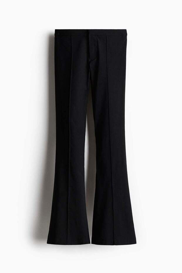 Flared tailored trousers