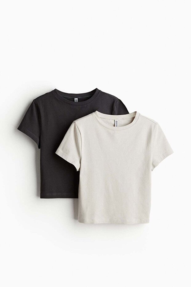 2-pack cropped T-shirts