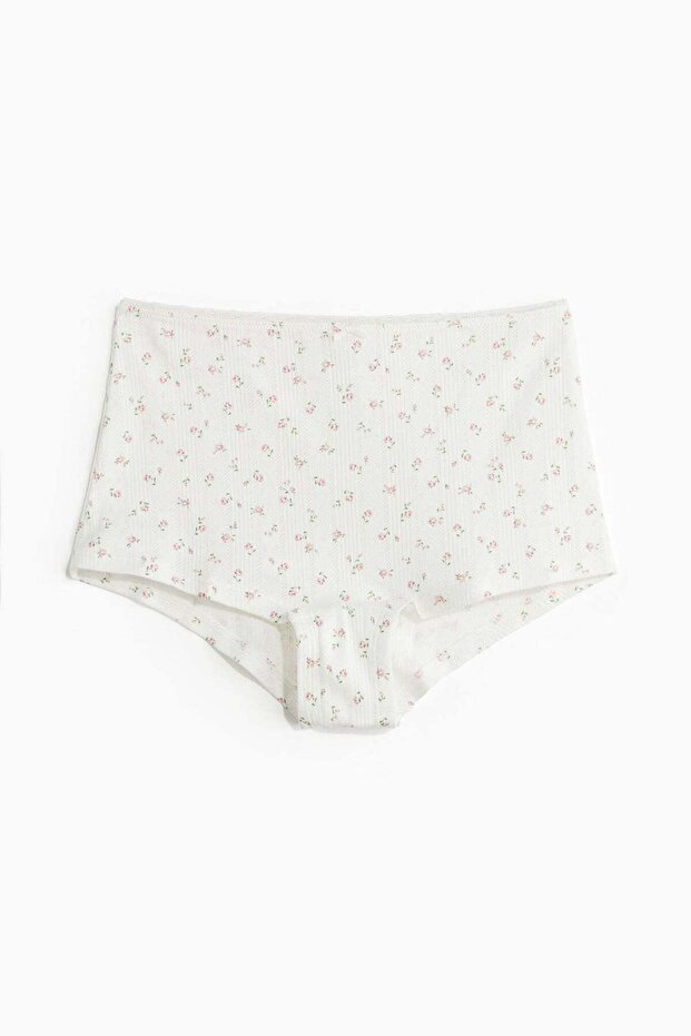 Pointelle shortie briefs