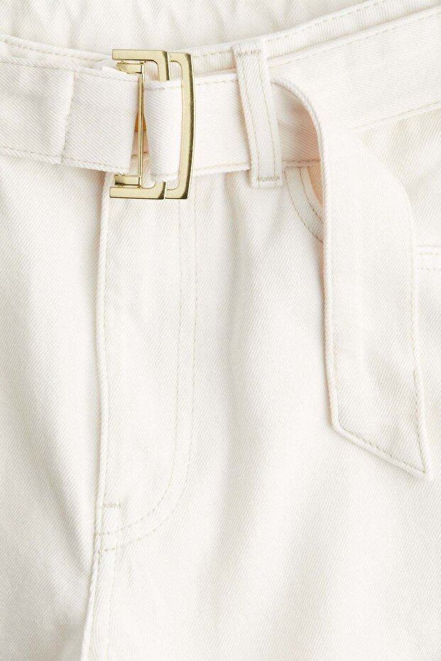 بنطال جينز طويل بقصة برميل - 2