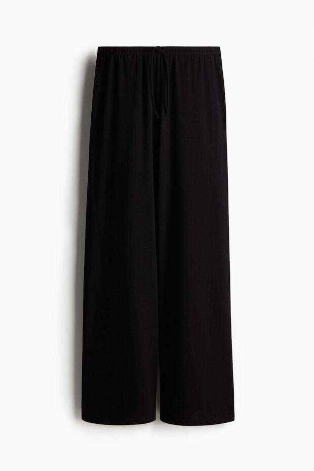 Wide drawstring trousers