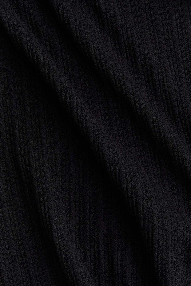 Hole-patterned maxi dress - 5