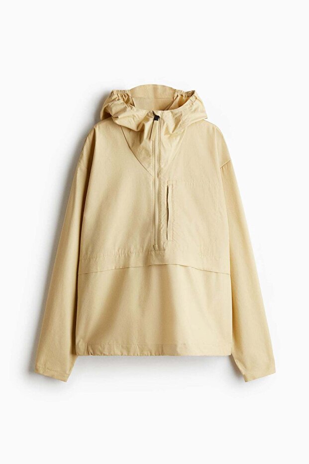 Water-repellent popover jacket