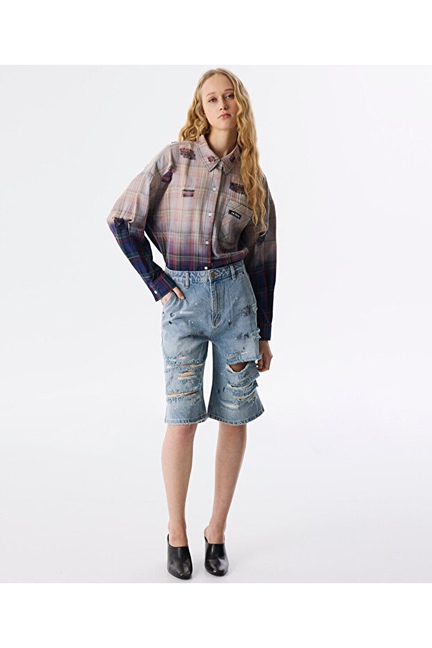 ESKİTME EFEKTLİ BERMUDA - 2