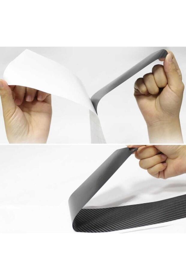 Fiat Doblo Karbon Kapı Eşiği Sticker 4 Adet - 3