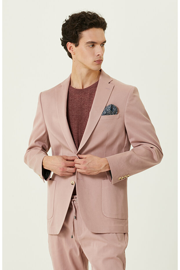 Gül Kurusu Blazer Ceket - 1