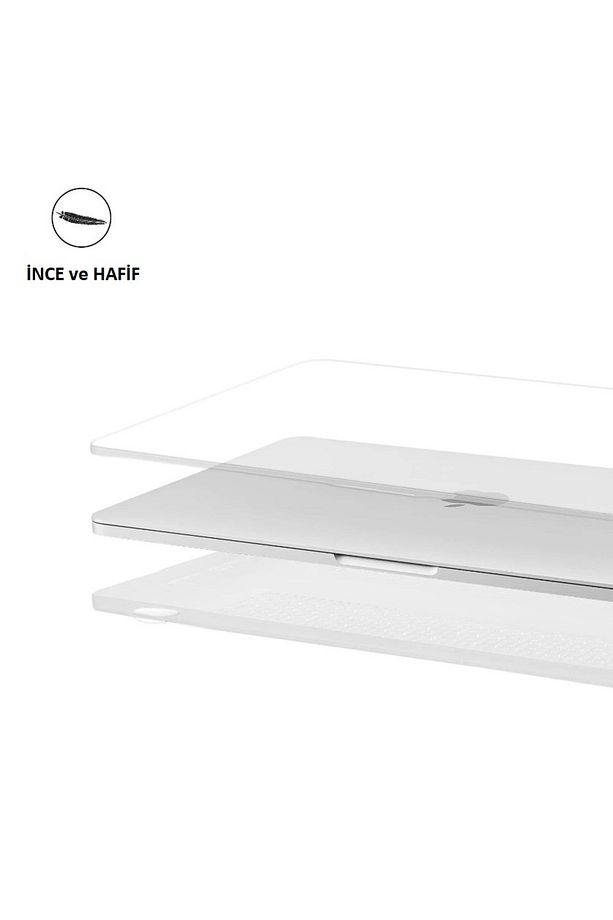 Macbook Air M2 M3 M4 13.6 A2681 A3113 A3240 Uyumlu Kılıf Kristal Şeffaf Kapak Kılıf Koruma - 4