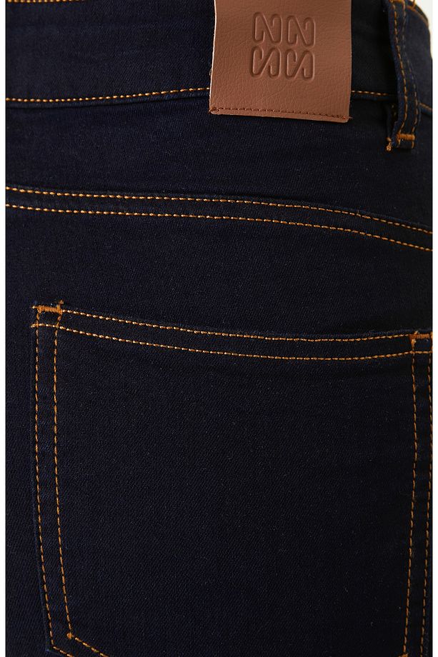 Lacivert Push-up Denim Pantolon - 4
