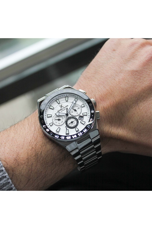 DK213089 Çelik Kordonlu Erkek Kol Saati - 5