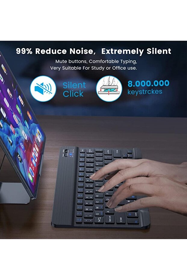 Gabongcui Wireless Keyboard & Mouse Combo, Ultra-Thin 2.4GHz Set iPad, iOS, Android & Windows - 3