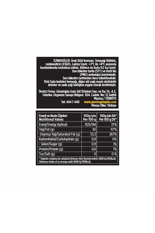 Tereyağı 500gr 4'lü - 4