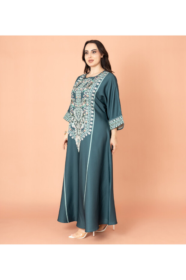 جلابية مطبوعة سادة - 3