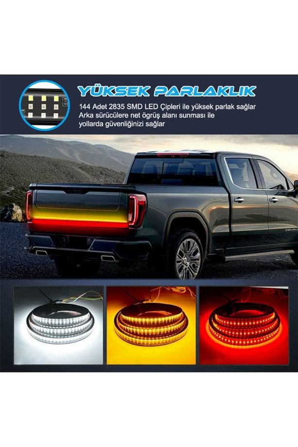 Pick Up Off Road 4x4 Bagaj Altı Kayan LED Sinyalli 5 Modlu 150cm - 2