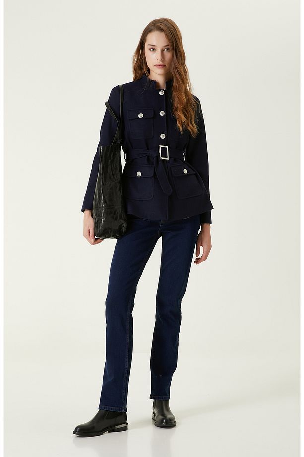 Açık İndigo Mavi Denim Pantolon - 1