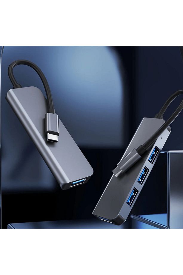 Type-c 1xusb 3.0 3xusb 2.0 Hub Otg Çoğaltıcı Adaptörü Byl-2013t - 5