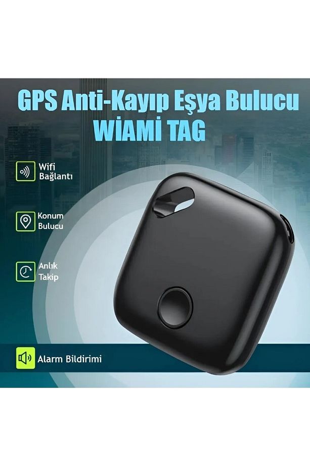 AirTag iOS iPhone iPad Mac Uyumlu Akıllı Gps Takip Cihazı İzleme Eşya Bulucu Kare - 3