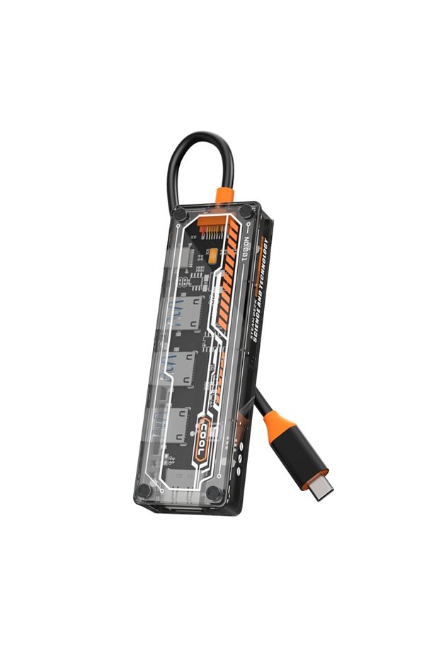 Type-c 3x Usb 3.0 Hub Pd Hdmı Şarj Girişli Hub Çevirici Adaptör Sw5h - 1