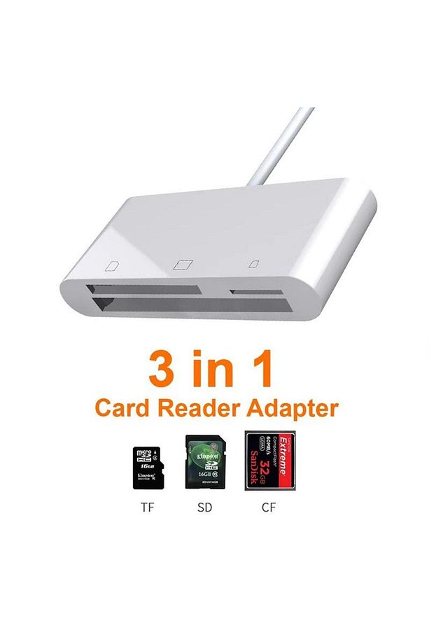 Iphone Ipad Ipod Sd Tf Cf Kart Okuyucu Adaptör Çevirici Nk1011 - 8