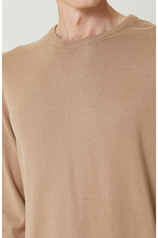 Bej Bisiklet Yaka Kazak - 5