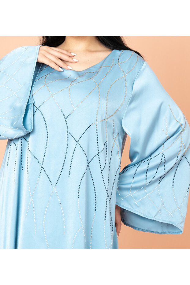 جلابية متوهجة سماوية - 2