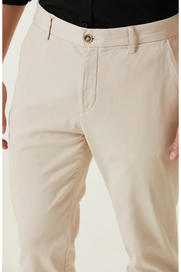Bej Chino Pantolon - 4