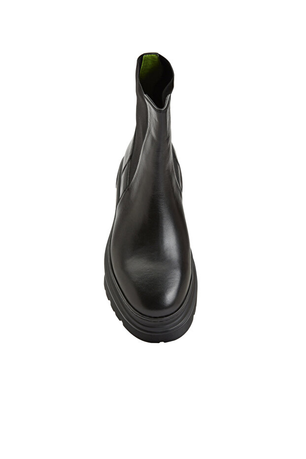 Siyah Erkek Deri Bot - 4