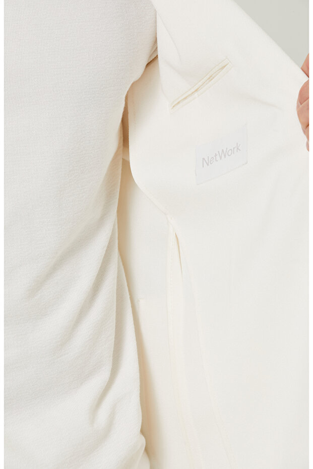 Ekru Örme Takım Elbise - 8