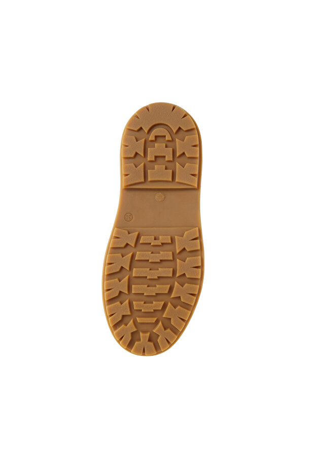 Açık Bej Kadın Deri Bot - 5