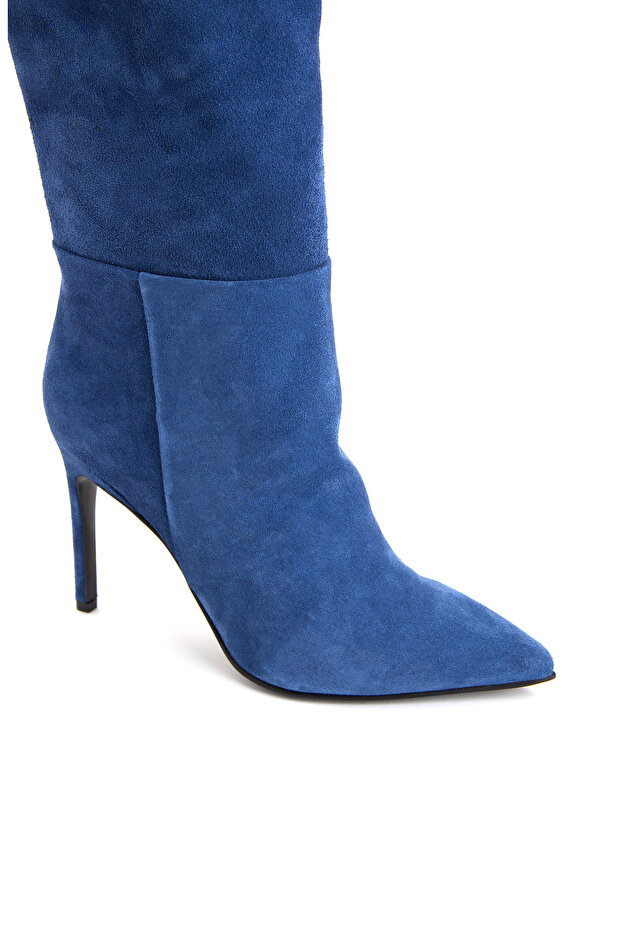Mavi Kadın Süet Çizme - 6