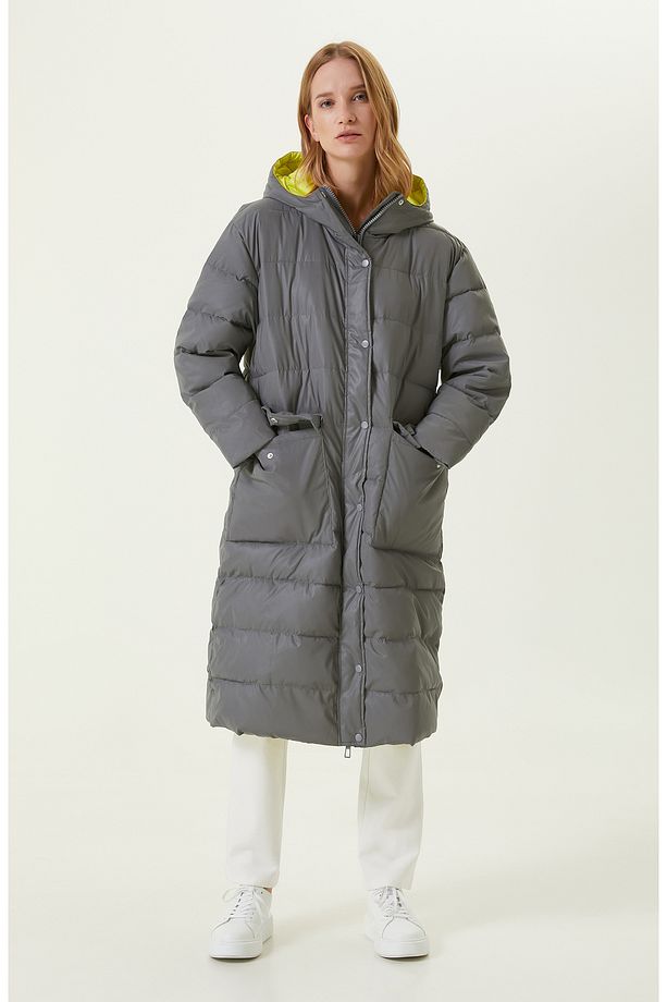 N-Tech Çift Renkli Puffer Kaban - 1