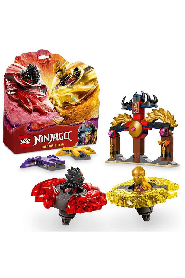 NINJAGO Ejderha Spinjitzu Savaş Paketi 71826 - 6 Yaş ve Üzeri Çocuklar için 2 Ninja Minifi - 1