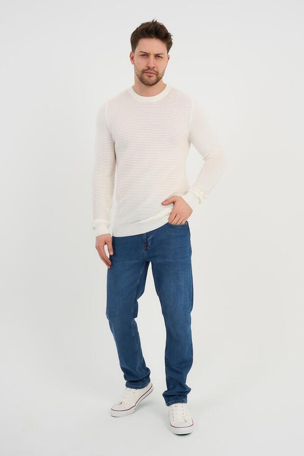 Circular Neck Patterned Sweater(E24-1112)
