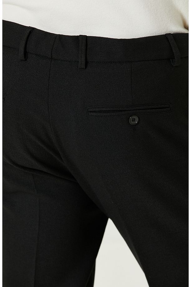 Siyah N-tech Jogger Diyagonal Pantolon - 5