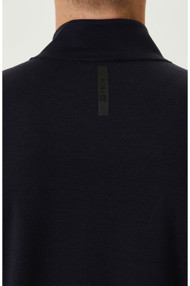Lacivert N-tech Fermuarlı Sweatshırt - 7