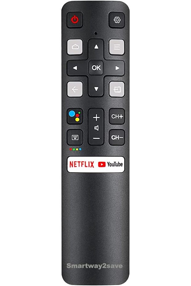 New RC802V Voice Command Smart Remote Compatible for All Android 4K UHD TCL Smart Televisions. - 1