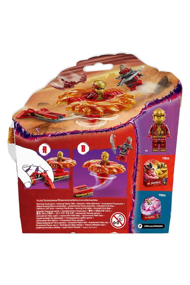 NINJAGO Kai’nin Ejderha Spinjitzu Topacı 71823 - 6 Yaş ve Üzeri Çocuklar için 2 Ninja Mi - 4