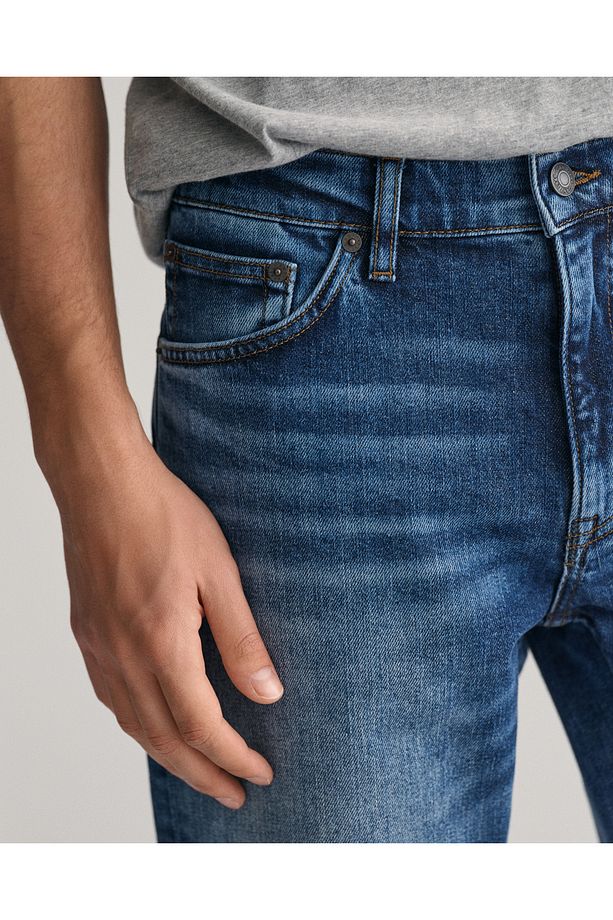 Erkek Mavi Regular Fit Jean - 5