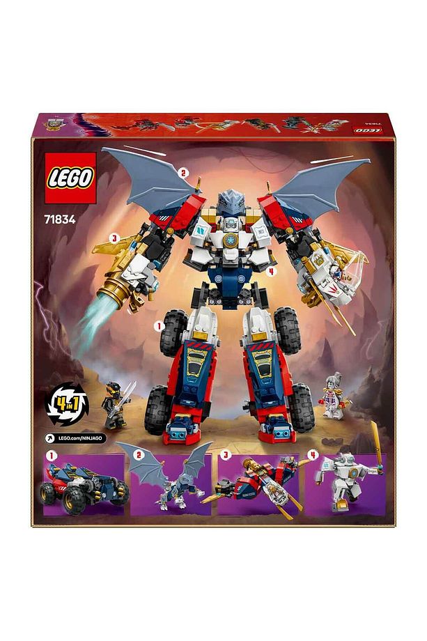 NINJAGO Zane’in Ultra Kombo Mech’i 71834 - 9 Yaş ve Üzeri Çocuklar için Araba, Jet ve E - 4