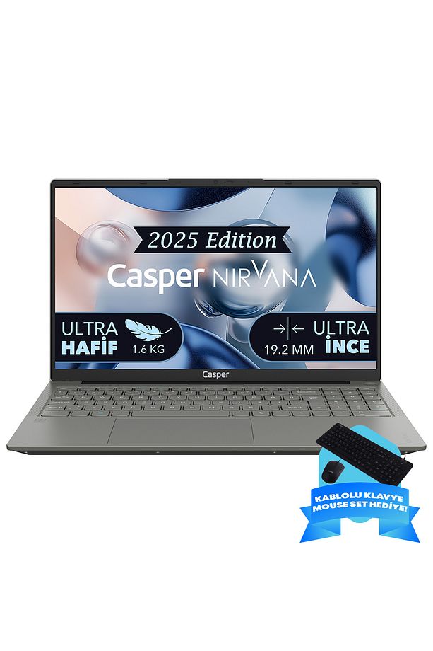 Nirvana X600.7430-8U00R-G-F-D2D1 7430U 8GBRAM 250GBNVME Windows11Pro+KabloluKlavyeMouse - 1