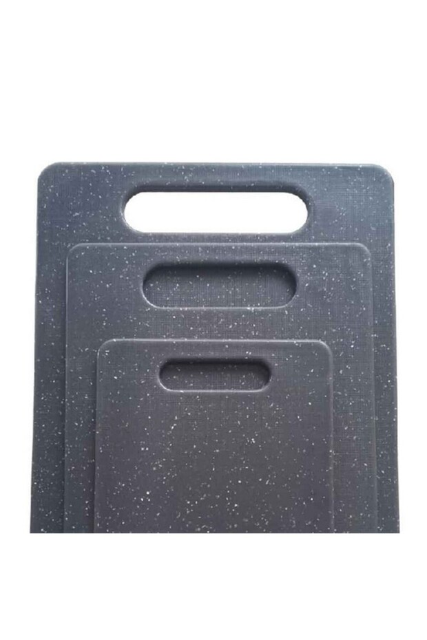 3-Piece Marble Effect Rectangular Polypropylene Cutting Board Set - 3