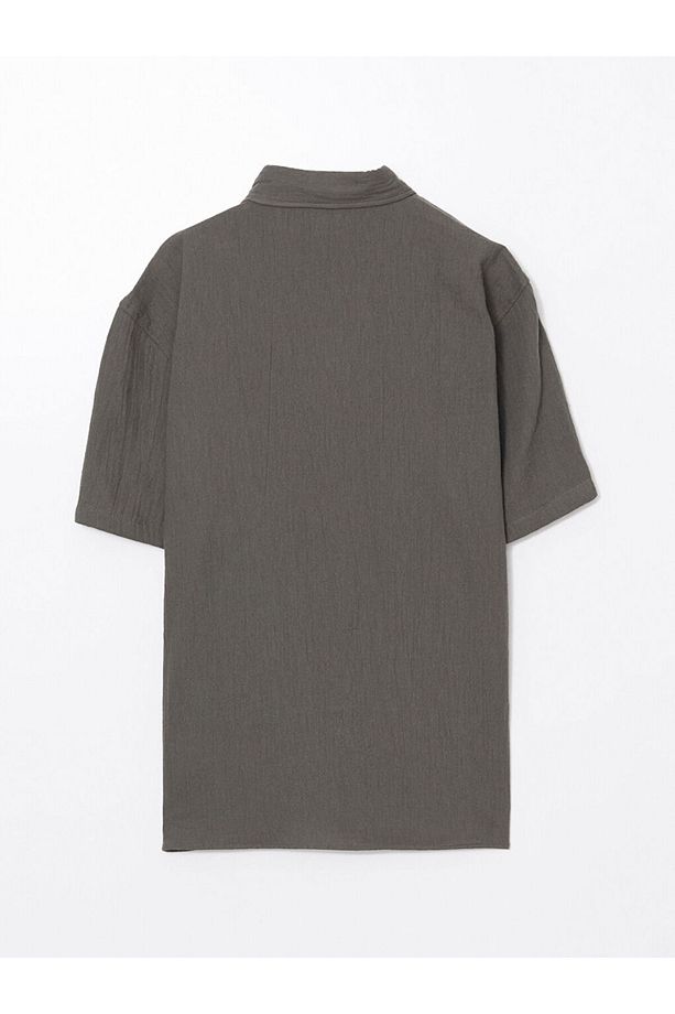 LCW Casual Rahat Kalıp Müslin Erkek Gömlek - 6