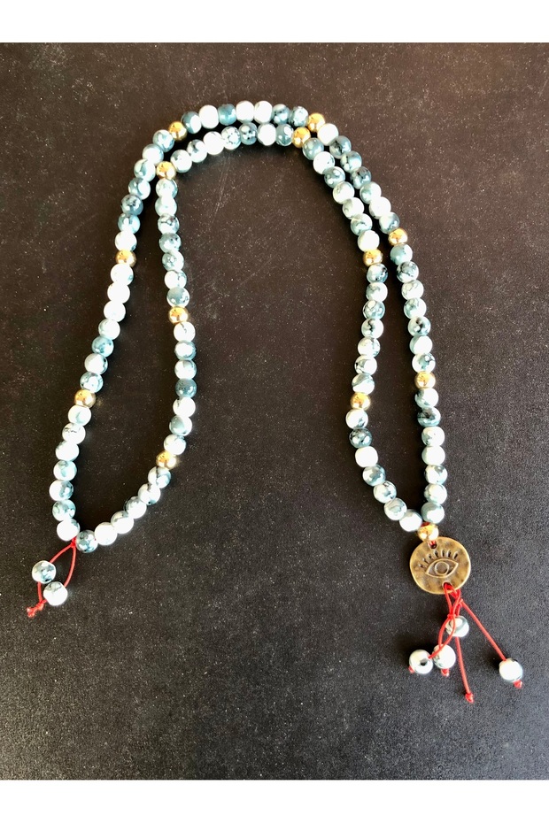 108 +1 Mala Necklace Glass Bead Meditation Yoga