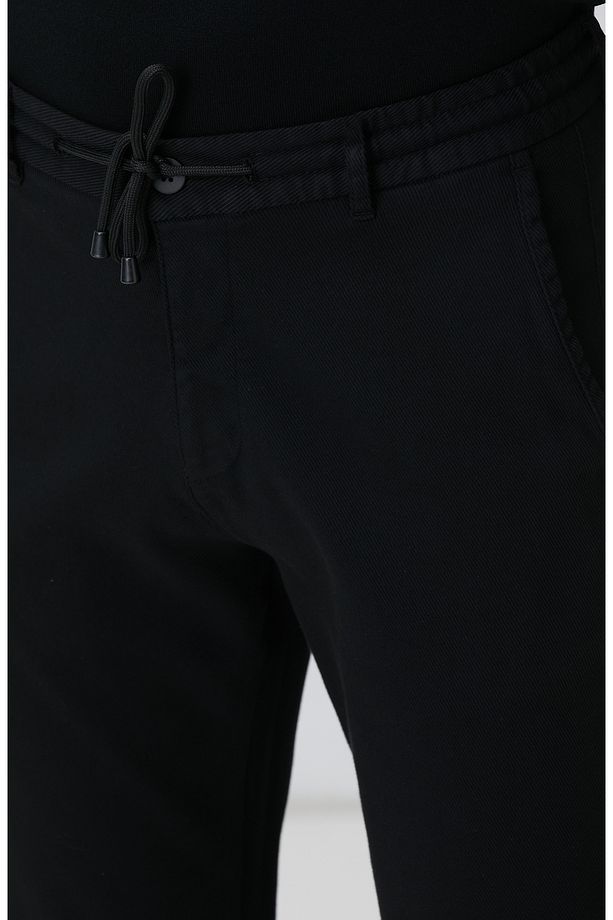Siyah Jogger Pantolon - 4