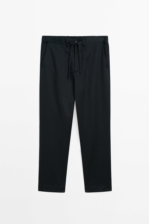 Pamuk karışımlı jogger fit pantolon - 5