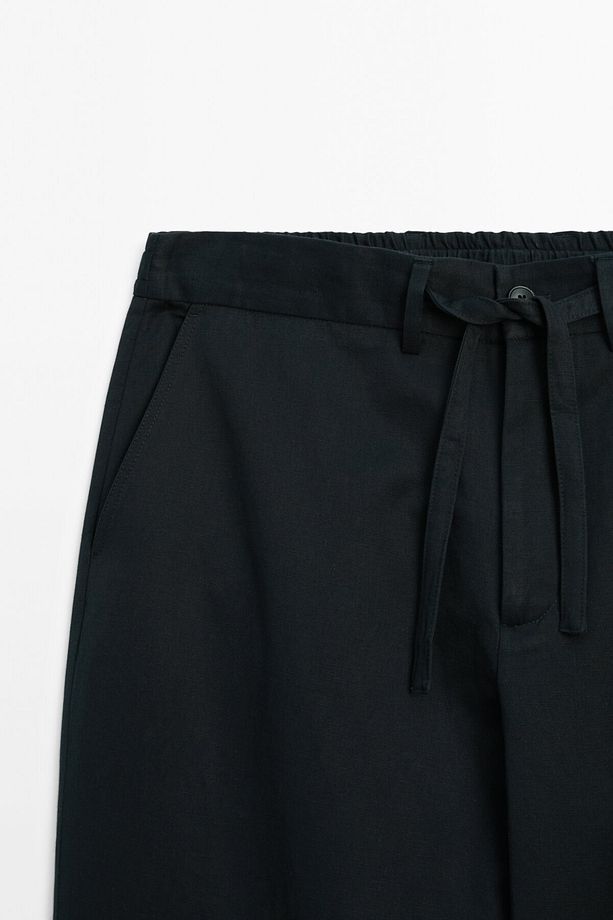 Pamuk karışımlı jogger fit pantolon - 6