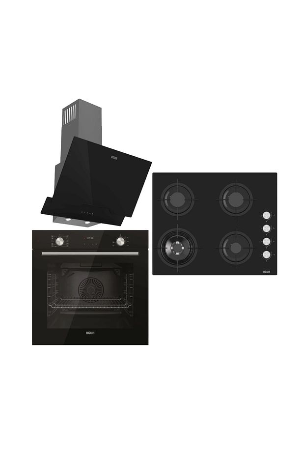 YENİ FRY ART ANKASTRE SET SİYAH UAD 6012G SA3D - UAO 6041W3 SCY RSR1 - UAF 6011D SCPET - 1
