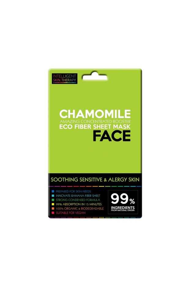 Soothing, Sensitive & Allergy Skin Eco Fiber Sheet Mask Face Chamomile - 2 pcs + 1 FREE