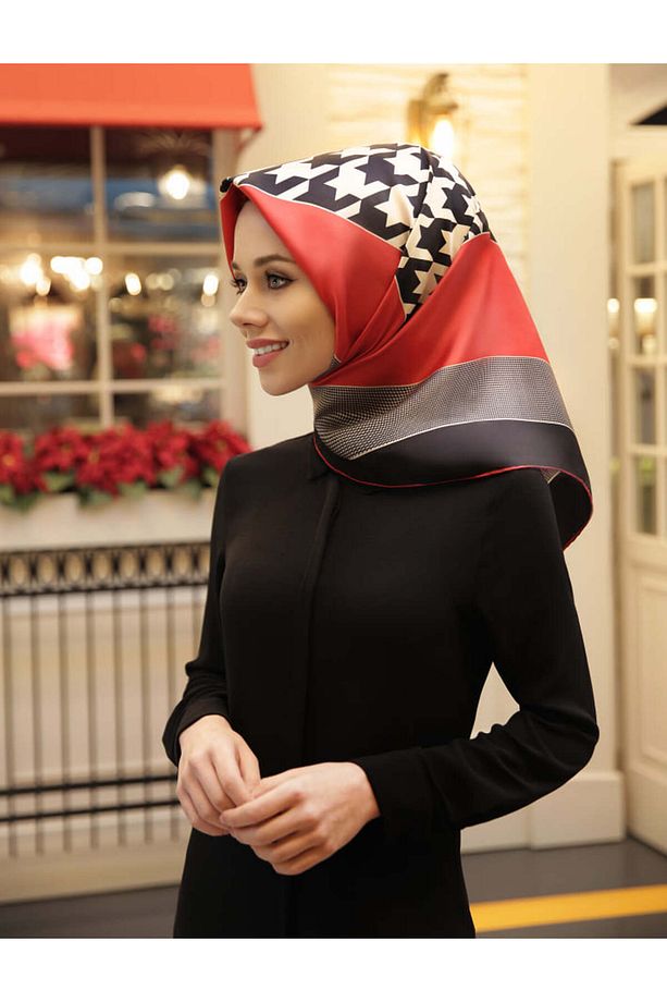 %100 Ipek Twill Eşarp - 3