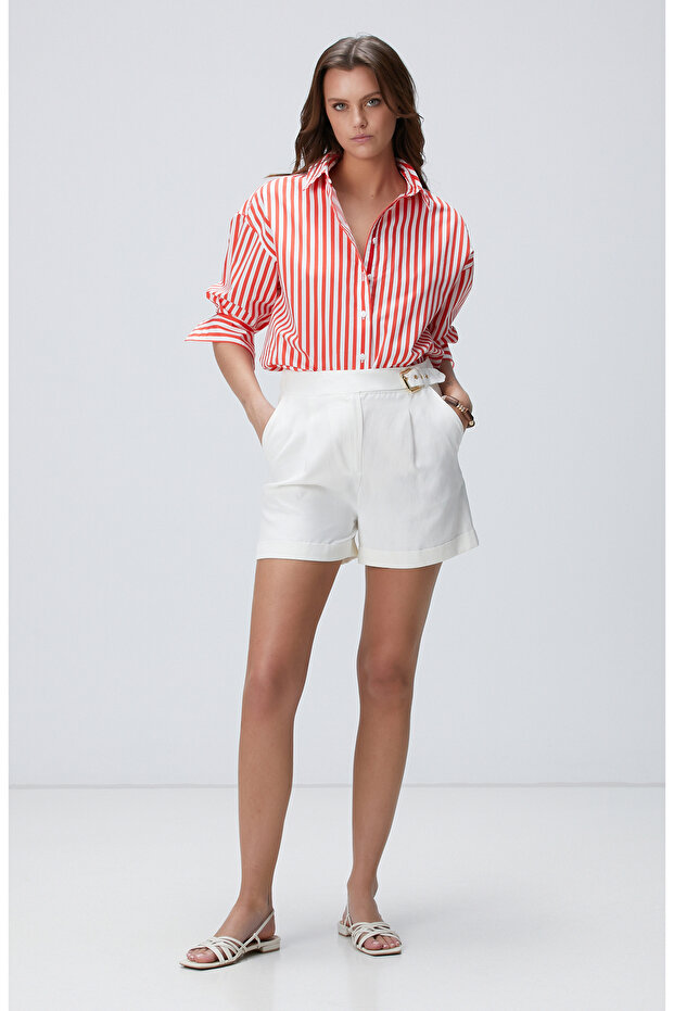 Kırmızı Çizgili Gömlek - 2